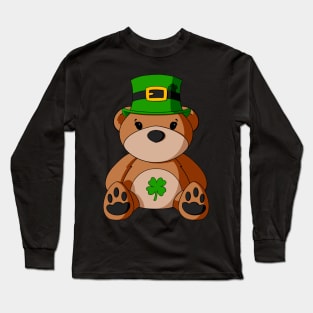 St. Patrick's Day Teddy Bear Long Sleeve T-Shirt